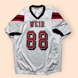 Vintage 1990s Weir High Football Game Jersey Men’s XL White Weirton WV Vtg 90s